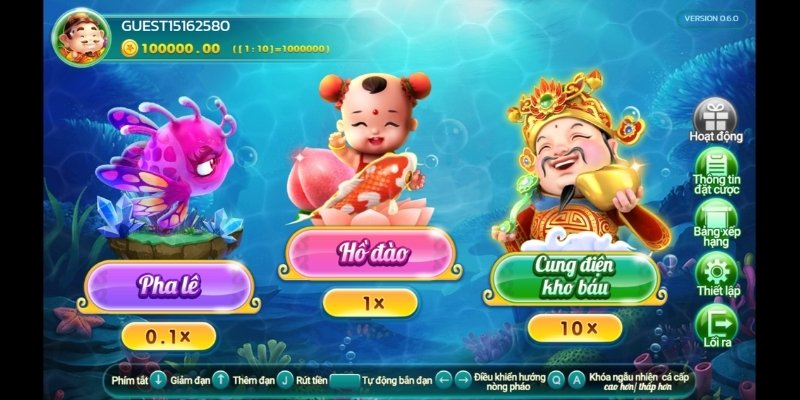 Ưu điểm tuyệt vời của game bắn cá tiểu tiên cá